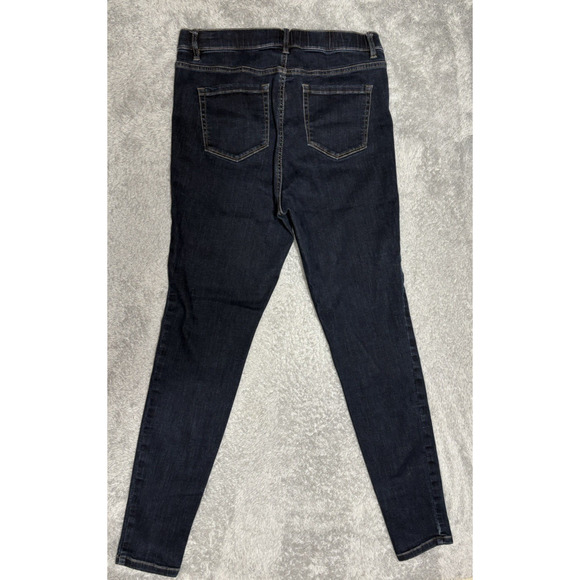 J. Jill Jeans Womens TALL Medium Perfect‎ Jeggings Pull-On Blue Denim Dark Jeans - Picture 2 of 11